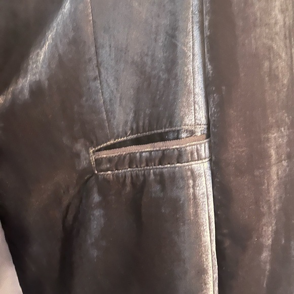 Anthropologie Velvet Taupe Jacket - Picture 4 of 6